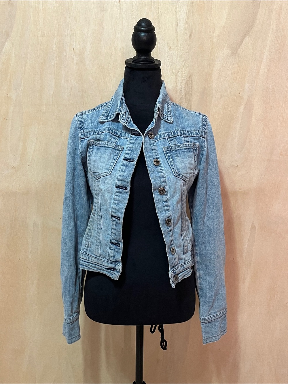 Blue Asphalt Light Wash Denim Jacket in Light Blue
